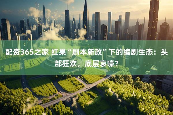 配资365之家 红果“剧本新政”下的编剧生态：头部狂欢，底层哀嚎？